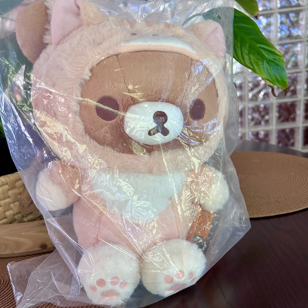 NWT Rilakkuma Chairoikoguma San-X - Plush Sitting Cat Costume, 12 in - Picture 6 of 7